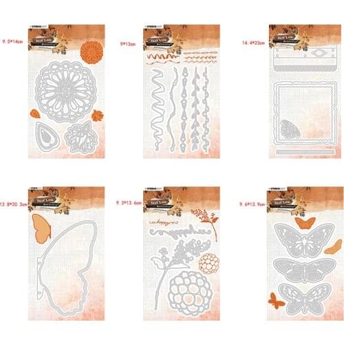 CH 2021 New Arrival Spring Butterfly Stitched Metal Cutting Die DIY Scrapbooking Craft Embossing Making Stencil Template