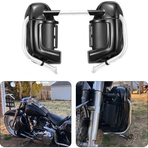 For Harley Touring Electra Glide FLHT Road King FLHR Street Glide FLHX 83-13 Lower Leg Warmer Vented Fairing Glove Box Hardware