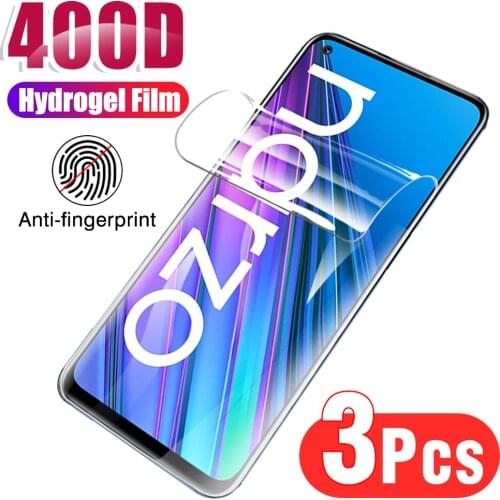 3pcs Hydrogel soft film for narzo 30 5g screen protector for oppo realme narzo 30 realmy narzo30 5g protective film not glass