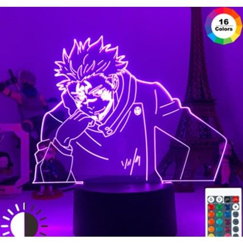 Hot Sell Anime Satoru Gojo Jujutsu Kaisen Led Night Light Yuji Itadori for Room Deco Birthday Gift Jujutsu Kaisen Yuji Itadori P