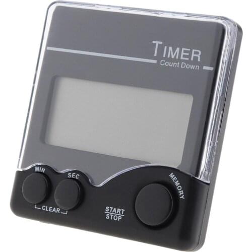 Magnetic Electronic Digital Timer with Bell Prompt and Large LCD Display for Laboratory Kitchen