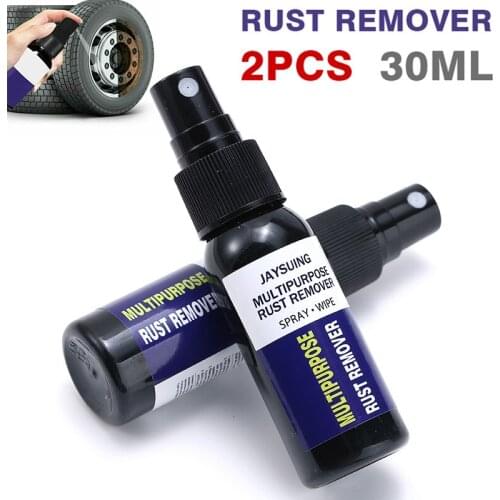 2pcs Multi-Purpose Rust Remover Spray Metal Surface Chrome Paint Car Maintenance Iron Powder Cleaning Super Rust Remover Tool