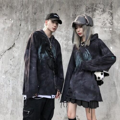Mens and womens autumn/winter sport coat Cashew flower ethnic style couple loose hip hop style hoodie