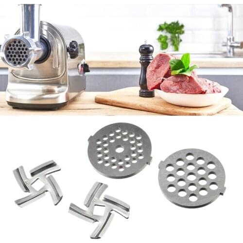 Meat Grinder Disc Meat Grinder Blades Set Sausage Food Grinding Blades for Stand Mixer and Meat Grinder Accessories