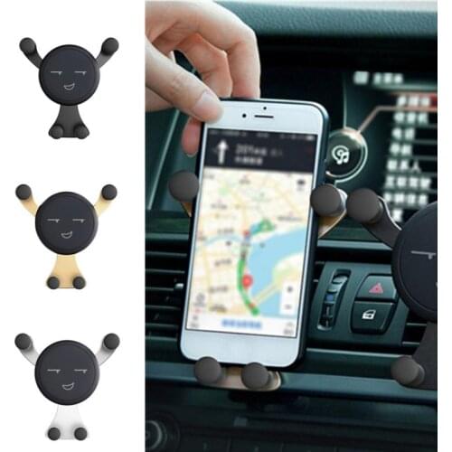 Hot Universal Gravity Auto Phone Holder Car Air Vent Clip Mount CellPhone Stand Mobile Phone Holder Support For iPhone Samsung