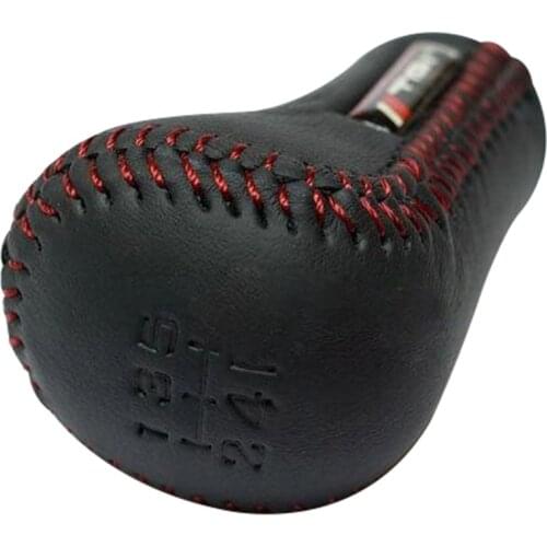Car Gear Shift Lever Knob Stick Faux Leather Manual Shift Knob with 5 Speed Universal for Toyota TRD For Dropshipping
