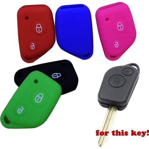 Car key Silicone cover set protection shell Fob stickers for Peugeot 208 207 3008 308 408 407 307 Rubber protector shell remote
