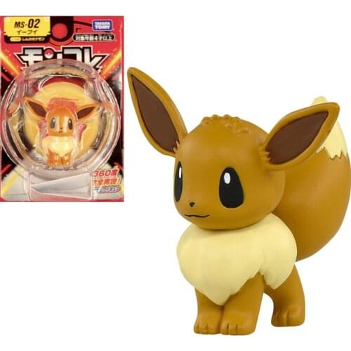 TAKARA TOMY Genuine Pokemon MC Sword and Shield MS-02 EMC Eevee Out-of-print Limited Rare Action Figure Model Toys