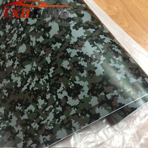 10/20/30/40/50/60x152cm/Lot High quality Black Digital Camouflage Vinyl Sticker for car body decoration Digital car wrap film