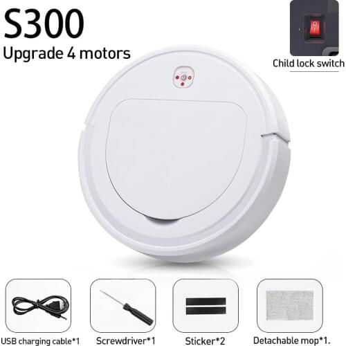 2400mAh Robot Vacuum Cleaner Ultra-Thin USB Charging UV Light Cleaning Mopping Sweeper Machine Dust Removal robot aspirador