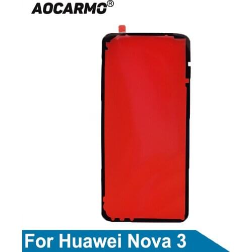 Aocarmo For Huawei Nova 3 Back Frame Battery Cover Adhesive Rear Door Sticker Glue Tape