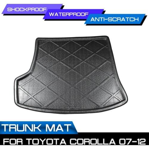 Car Floor Mat Carpet For Toyota Corolla 2007 2008 2009 2010 2011 2012 Rear Trunk Anti-mud Cover