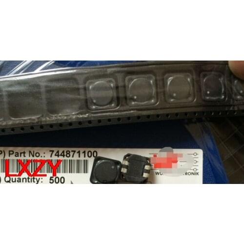 Free Shipping 10PCS/lot 744871100 SMD coupled inductor 12X12X6MM 10UH 5A W E original authentic