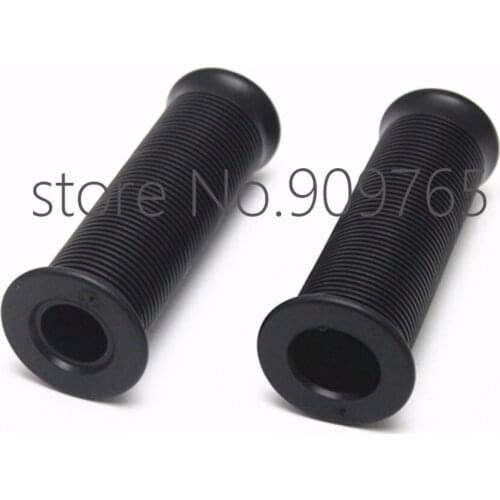 Black 7/8" 22mm Rubber Handlebar HandGrips For Honda Yamaha Kawasaki Yamaha Ducati BMW KTN ATV Chopper