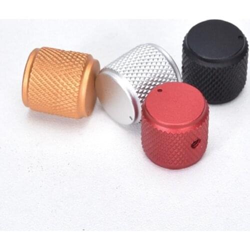 Diameter 15MM H15 Aluminum knob Matt white sandblasted knurled knob