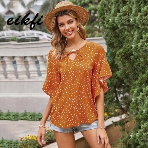 EIKFI Womens Chiffon Blouses