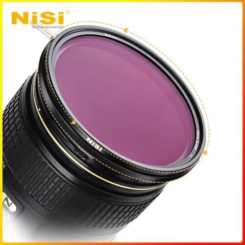 Nisi Enhance ND-VARIO 5-9 Stops Variable ND Filter 49 67 77 72 82 95mm Camera Lens Neutral Density Filter for Video Photography