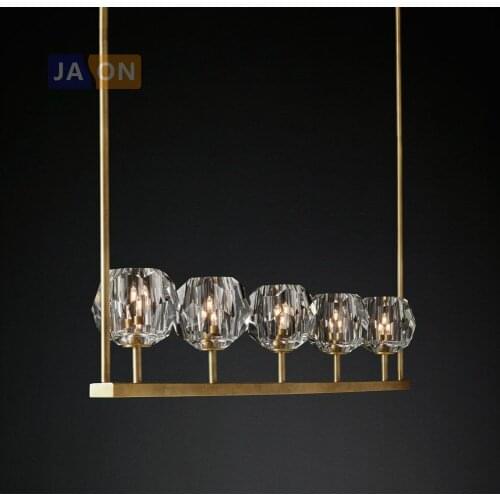 G4 led Retro Vintage American Iron Crystal LED Lamp LED Light.Pendant Lights.Pendant Lamp.Pendant light For Dinning Room