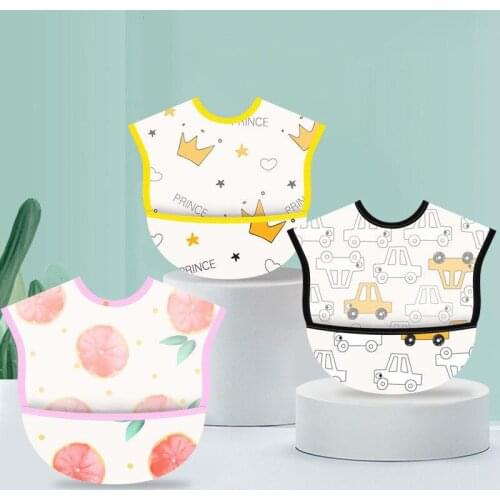 Cotton Baby Bandana Bibs EVA Waterproof Lunch Feeding Smock Bibs Cute Baby Burp Clothes Soft Eat Toddler Baberos Bavoir Clothing