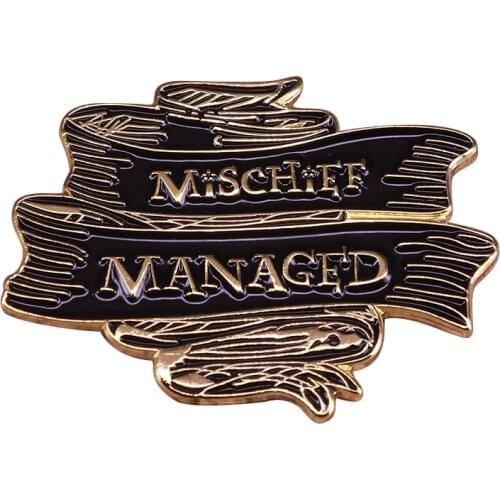 Password to Activate the Marauders Map Lapel Pin Spell Witchcraft Fans Perfect Accessory