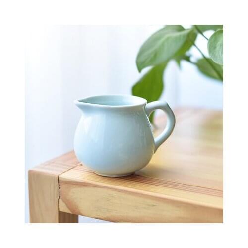 Fine Celadon Fair Cup Kung Fu Tea Set Accessories Ceramic Cha Hai GongdaoTeacup Japanese Style Tea Ceremony Accessories