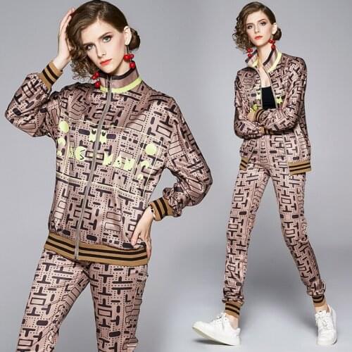 2021 Spring Autumn Hot List Vintage Free Mature Office Outfits Full Sleeve Jacket High Waist Long Pant Elastic Women 2 Piece Set