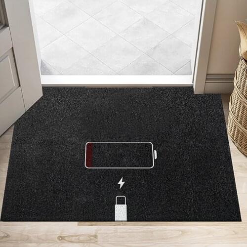 Modern Creative Design Small Door Mat Carpet PVC Anti-slip Mat Living Room Mat Home Hallway Doormat Custom Entrance Mat Carpet
