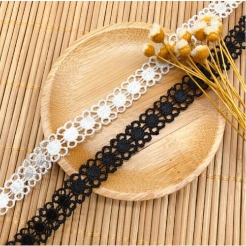 10 Meters Lace White Venise Lace Trim Lace Ribbon Trimming for Garments Dress Curtain Accessories 1cm