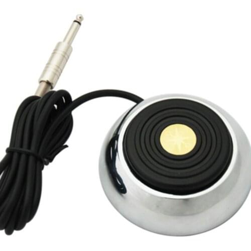 Tattoo Machine Stainless Steel round Pedal Tattoo Set Pigment Vaseline Transfer Oil Tattoo Machine Footswitch