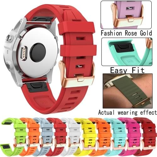 New 20MM Watch Band For Garmin Fenix 5S Plus Fenix 6S Silicone Quick Release Watch Easyfit Sports replacement Wrist Band Strap