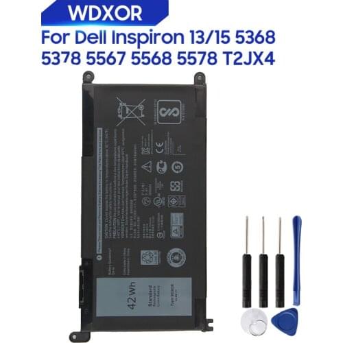 Original Replacement Laptop Battery WDX0R WDXOR For Dell Inspiron 14 7000 7460 5567 7560 15MF FW8KR 13 5000 5368 7368 P61F001