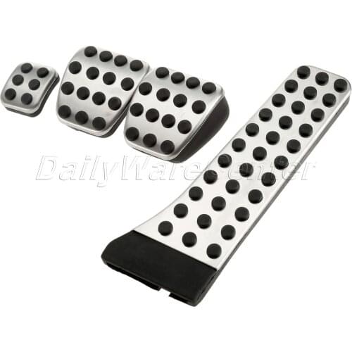 No Drill Stainless Steel Fuel Car Brake Pedal For Mercedes Benz C E GLK CLS Class Accelerator Brake Footrest Pad Car Styling
