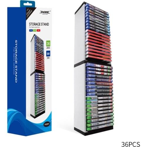Storage Tower for PS5 Video Games Box Storage Stand for PS4 Xbox for Nintendo Switch Games (for 36 Game Boxes)