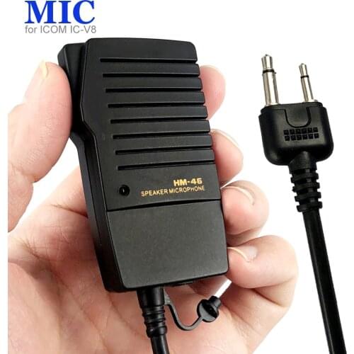 Handheld Speaker Mic for ICOM IC-T2H IC-T7H IC-T90A IC-W32A IC-2GXAT IC-T22A Walkie Talkie Two Way Radio HM-46 Microphone