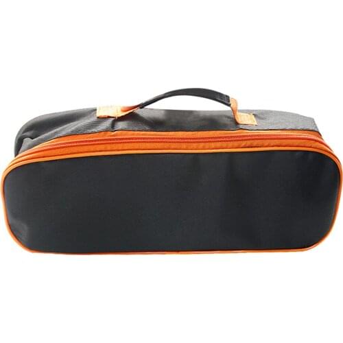 Portable Cored Vacuum Cleaner Storage Bag with Zipper Black 37x17x11cm