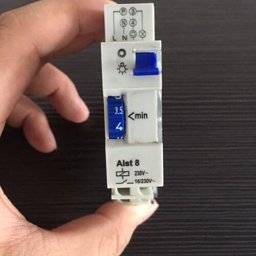 Free Shipping ALST8 Transparent Mechanical Time Switch 7 Minutes Din Rail Staircase Time Switches