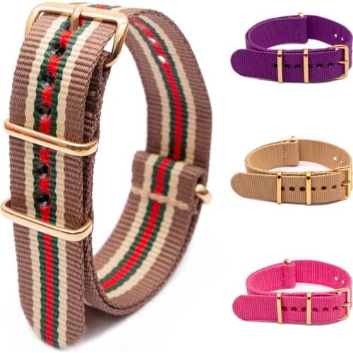 Premium Ballistic Nylon Watch Strap Replacement Multicolor Bands for Men Women 18mm 20mm 22mm 24mm Military Quality Pin Buckle