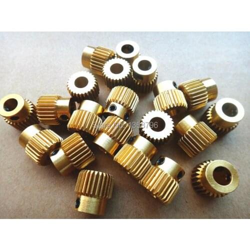 With Tracking Number 5PCS/LOT 3D printer Accessories 26 Tooth Gear Inner Diameter 5MM For Makerbot Reprap Extruder With Screw