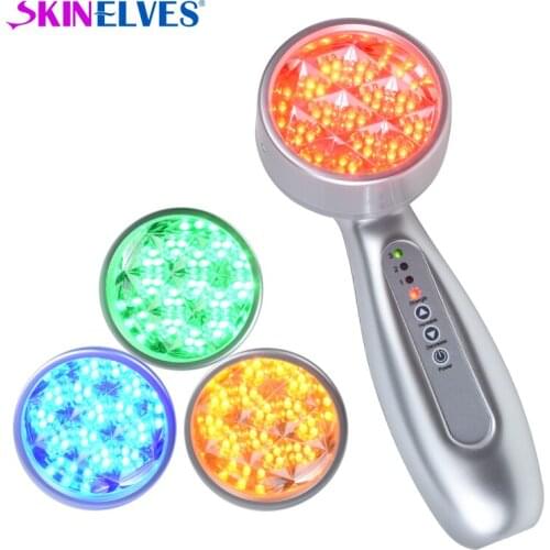 LED Light Therapy Lamp Skin Rejuvenation Device Red Light Therapy 4 Lights Face Care Acne Treatment Machine Home Use Spa Device