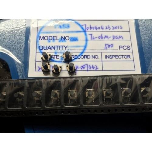 SMD Tact Switch 6X6X8MM Push Button Switch Jog Fretting High Temperature Reel 180g