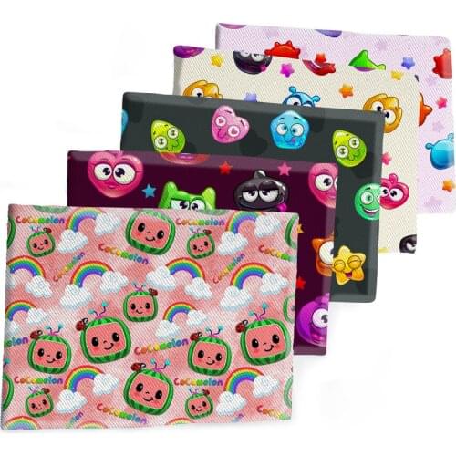 Printed Candy Polyester Cotton Twill Fabric Patchwork For Tissue Sewing Doll Quilting Fabrics Needlework Home Textile 50*145cm