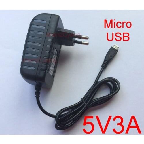 1PCS AC 100V-240V High quality DC 5V 3A 3000mA Micro USB Charger for Tablet PC Power Adapter Supply EU plug