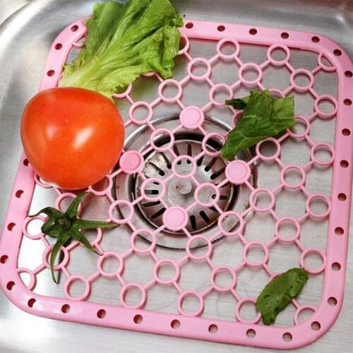Sink Protector Draining Mat Deluxe Anti-slip Scratch Vegetable Fruits Heat Insulation Dish Sink Kitchen Multifunctional Tool