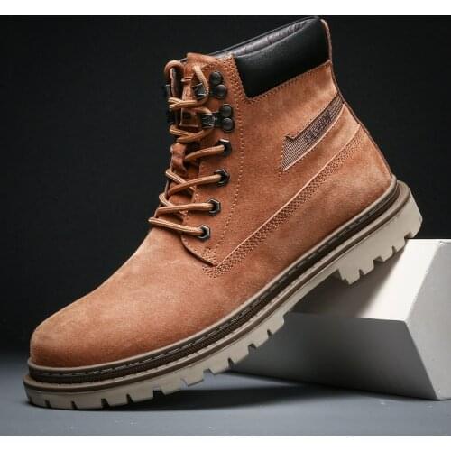 Winter Men Snow Boots Warm Mens Boots Waterproof Leather Ankle Boots Outdoor Non-slip Mens Hiking Boots Sneakers Big Size