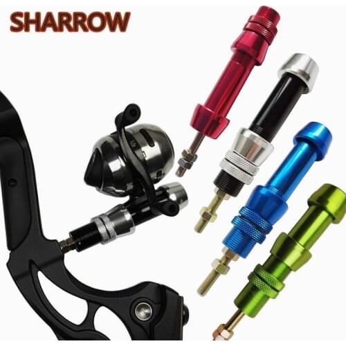 1 Pc Bowfishing Reel Seat Adaptor Stabilizer Bow Fishing Heavy Duty 4 Colors Aluminum Mounting Reel Outdoor Shooting Accessories