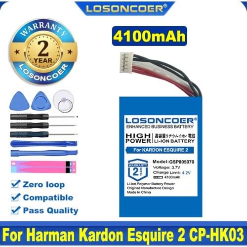 100% Original LOSONCOER 3800mAh GSP805070 Battery For Harman Kardon Esquire 2 Speaker