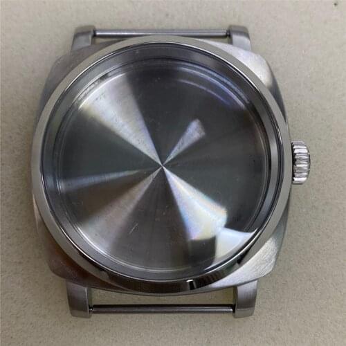 47MM Stainless Steel Watch Case Replacement Brushed Watch Shell for ETA 6497/6498 for ST3620 for Seagull ST3600 Movement