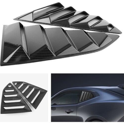 For Chevy Camaro 2016 2017 2018 Car Accessories Rear Side Window Louver Side Vent Decoration Cover Trim Replacement 3 Colors