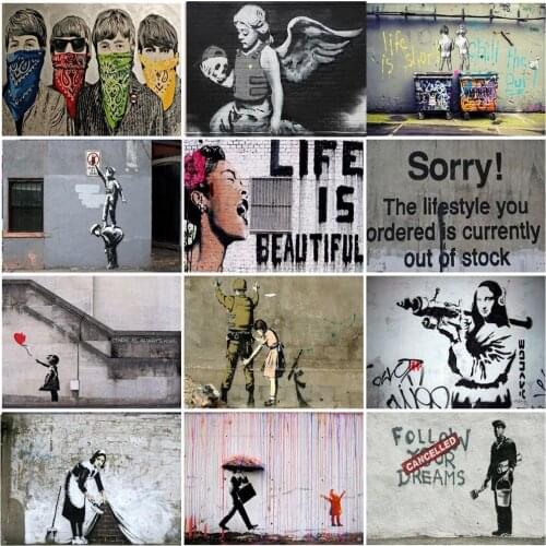 Graffiti Art Canvas Painting Unframed Wall Art Pictures Poster and Prints Canvas Art Living Room Decor Home Decor