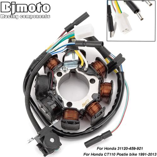 31120-459-921 Motorcycle Stator Coil For Honda CT110 Postie Bike 1991-2013 Generator Magneto Stator Coil For Honda CT 110 2012